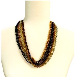 Loft multi-strand beaded necklace